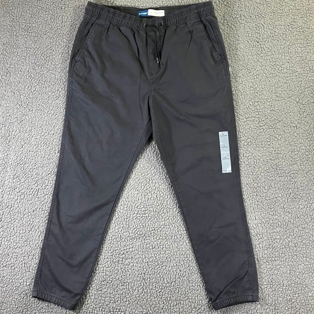 Old Navy Mens Modern Jogger Pants Moire Navy Built-In Flex Large